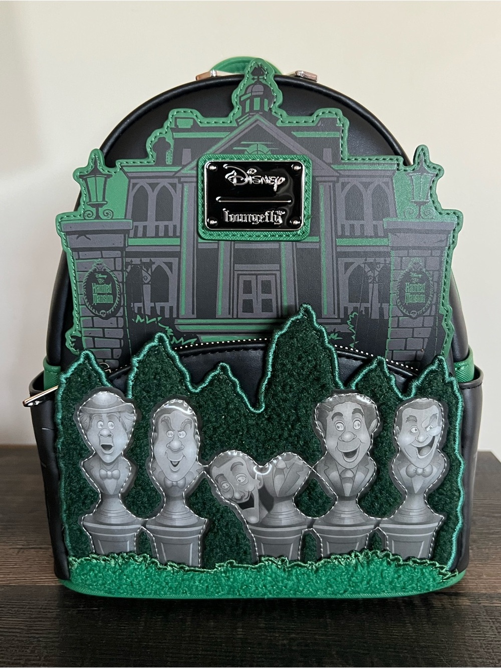 Disney Loungefly Haunted Mansion Singing Busts Mini Backpack